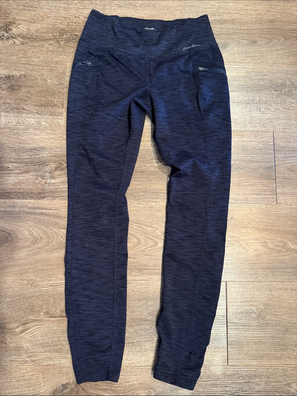 Eddie Bauer Womens Blue Black Leggings Size XS
